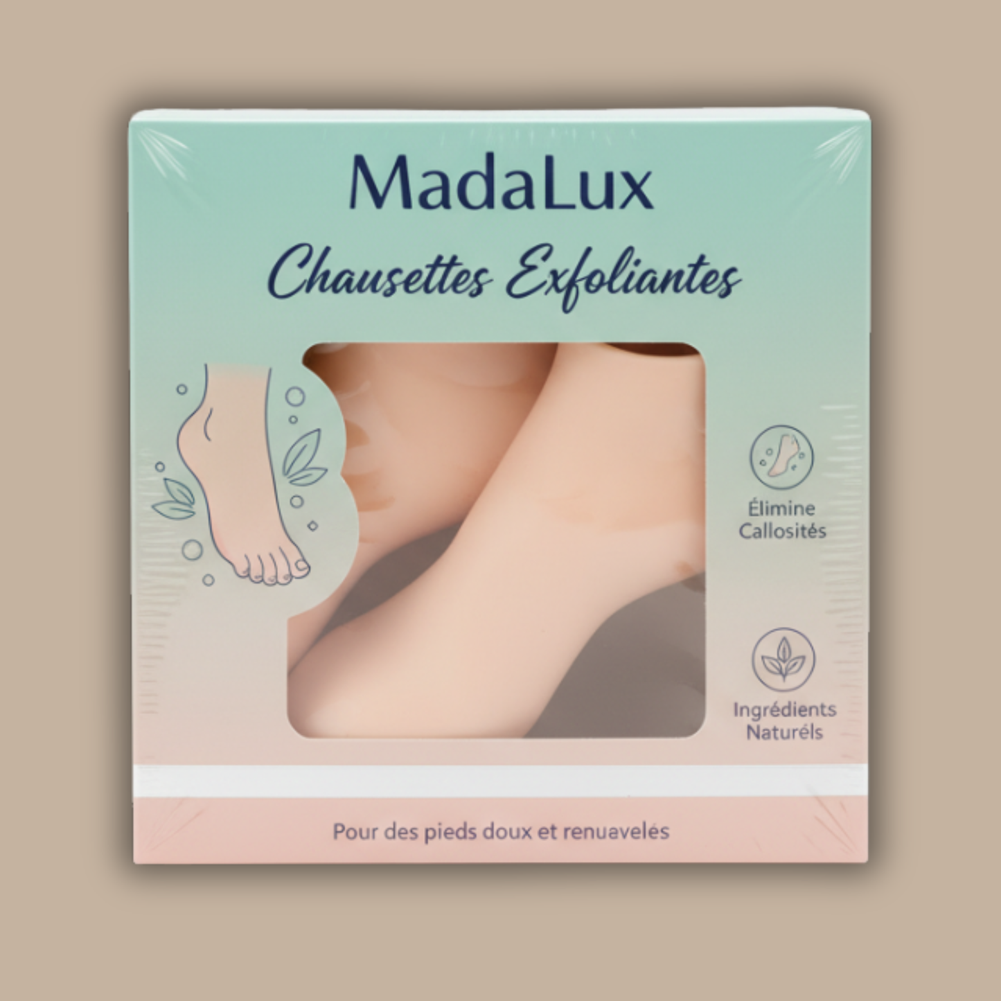 Chaussettes Exfoliantes Pour Pieds MadaLux ™