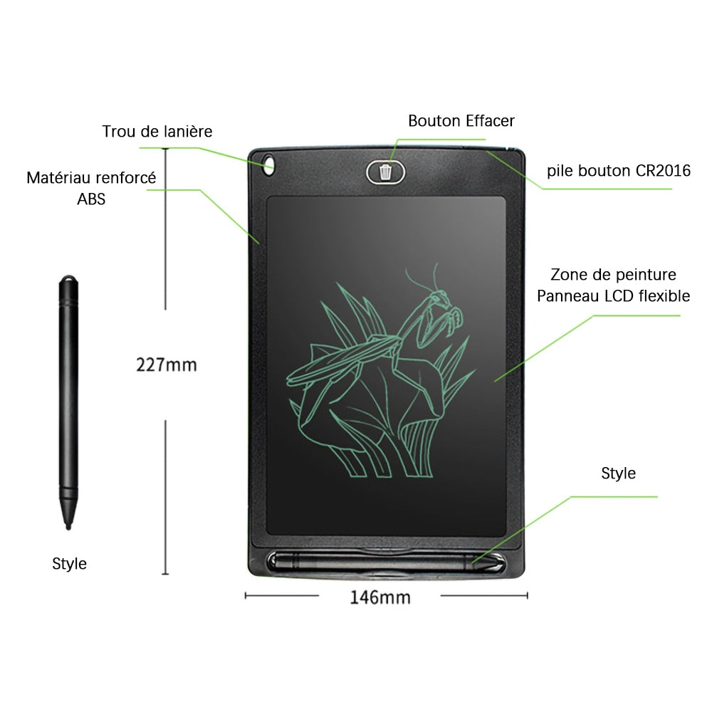 Tablette de Dessin LCD pour Enfants